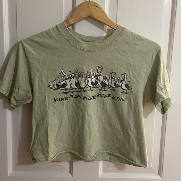 Disney Tops - Vintage Finding Nemo “Mine mine” Cropped Tee Shirt Size S